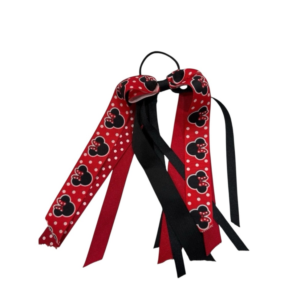 Disney‎ Minnie Mouse Hair Bow Set - Red, Black, Yellow Homemade - Picture 4 of 9